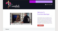 Desktop Screenshot of essentialsboutique.com