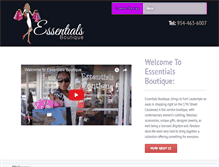 Tablet Screenshot of essentialsboutique.com